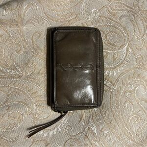 HOBO Gray Leather Wallet